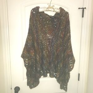Express Crochet Hooded Poncho Size L